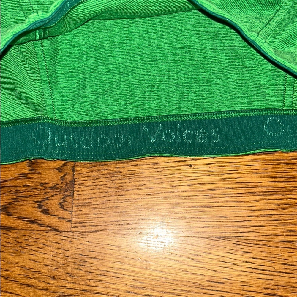 Outdoor Voices Vibrant Green Workout Set 💚 (Top + Leggings) Size Small - Picture 5 of 9